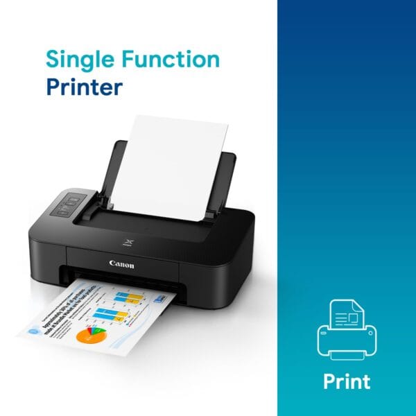 Canon Pixma TS207 Single Function Inkjet Printer (Black) - Image 2