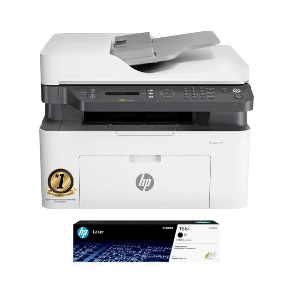 HP Laser MFP 1188fnw, Wireless, Print, Copy, Scan, Fax, 40-Sheet ADF, Hi-Speed USB 2.0, Ethernet, Up to 21 ppm