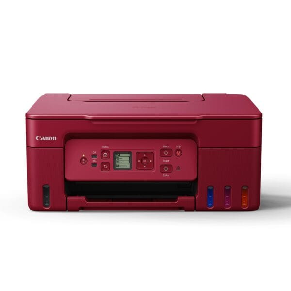 Canon PIXMA MegaTank G3770 Red All-in-one WiFi Inktank Colour Printer with 1 Year Additional Warranty