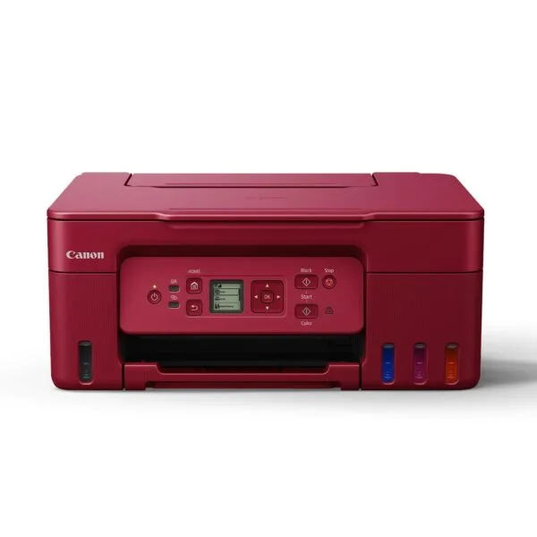 Canon PIXMA MegaTank G3770 Red All-in-one WiFi Inktank Colour Printer with 1 Year Additional Warranty