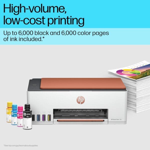 HP Smart Tank 589 All-in-One WiFi Colour Printer – Print/Scan/Copy, High Capacity Ink Tank, Wireless, Ideal for Home & Office Printing - Image 2