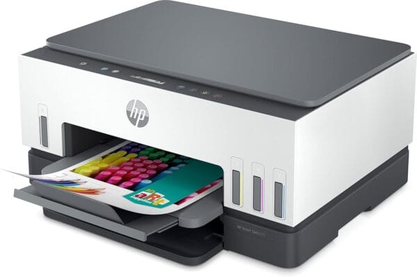 HP Smart Tank 670 All-in-One Auto Duplex WiFi Integrated Ink Tank Colour Printer, Scanner, Copier- High Capacity Tank with Automatic Ink Sensor, Multicolor - Image 2