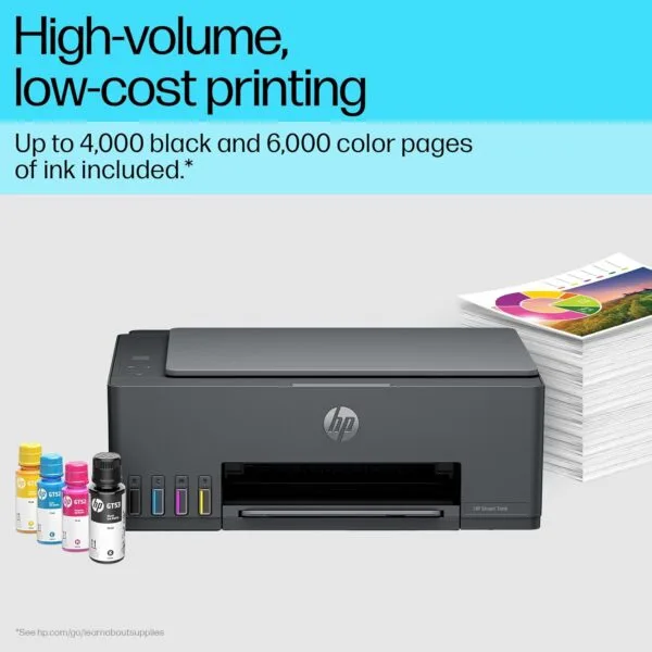 HP Smart Tank 584 All-in-One WiFi Colour Printer with 1+1 Year Extended Warranty - Image 2